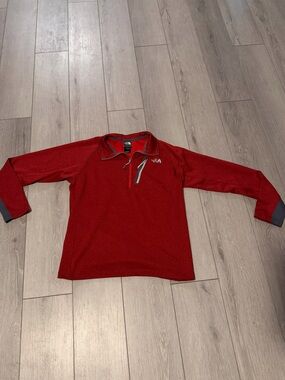 The North Face Red Quarter-Zip Pullover